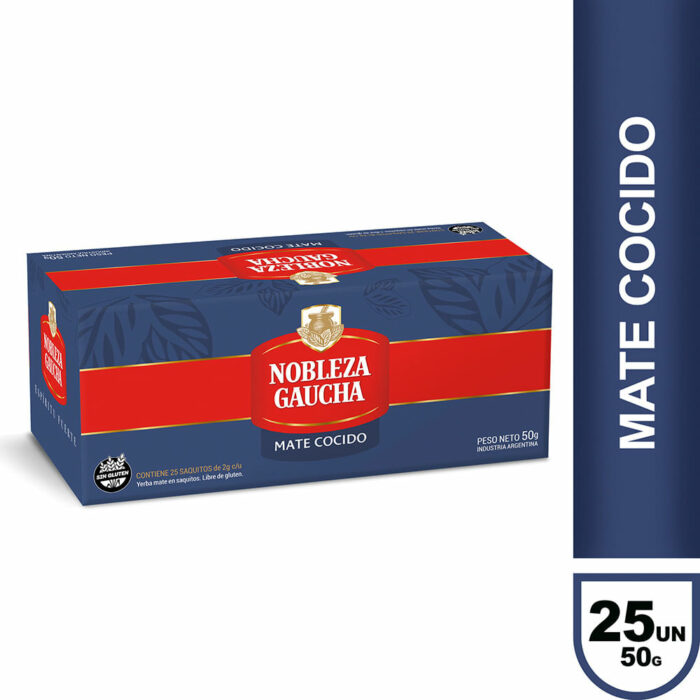 Mate Cocido 50 Grs x 25 Un Nobleza Gaucha