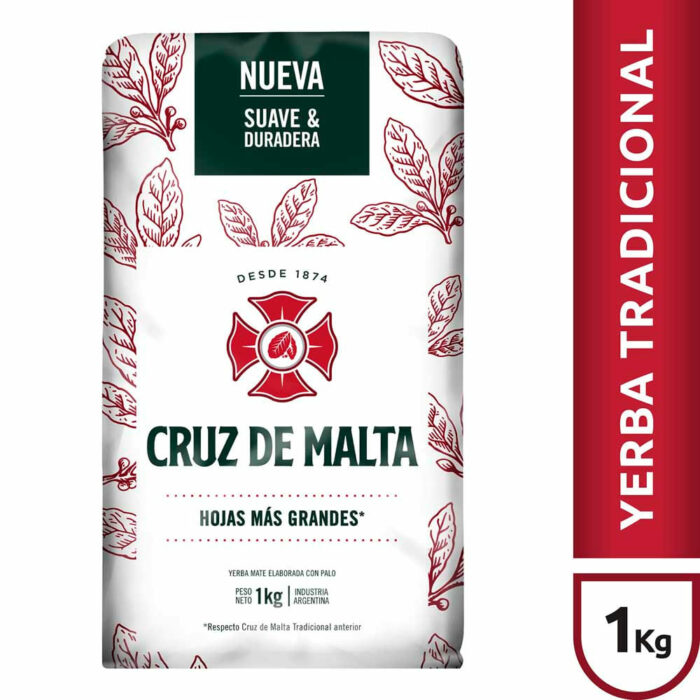Yerba Mate con Palo 1 Kg Cruz De Malta